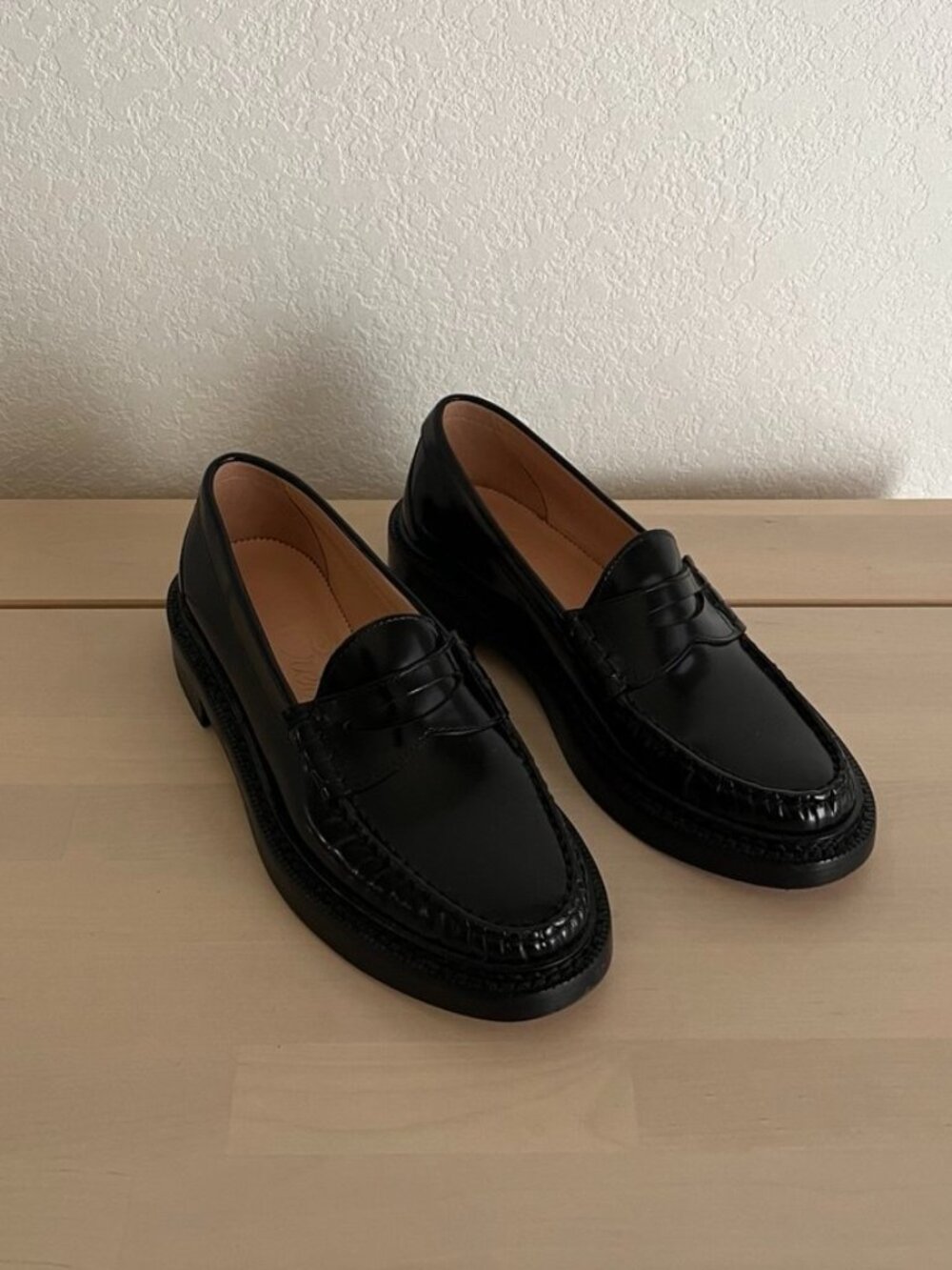 J Crew Rowan Leather Penny Loafers
